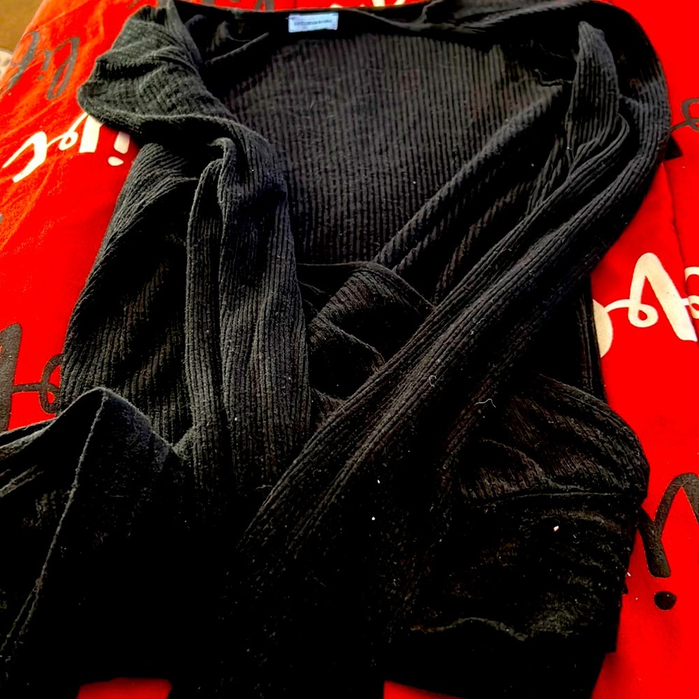 Long sleeve wrap shirt